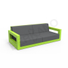 Диван Quarter lounge с подушками зеленого цвета, аксессуар темно-серого цвета