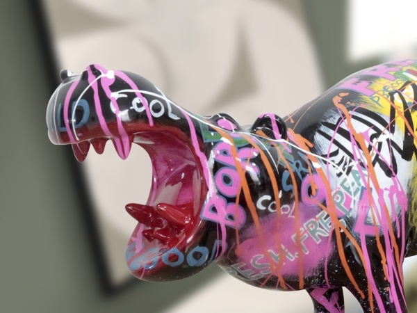Фигурка бегемота GRAFITI от интернет-магазина IDODOM.RU