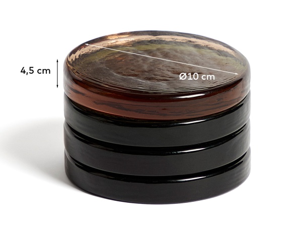 Obila Набор из 4 разноцветных подставок из переработанного стекла от интернет-магазина IDODOM.RU