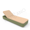 Шезлонг Grace Olive green, Sand