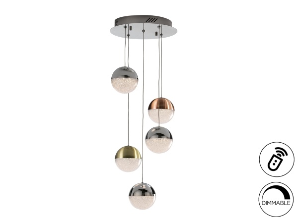 Подвесной светильник Sphere 5L LED Ø33 DIM цветной от интернет-магазина IDODOM.RU