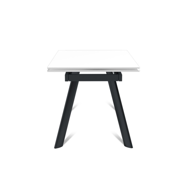 Стол раскладной Stone (120+30+30), керамика матовая белая от интернет-магазина IDODOM.RU