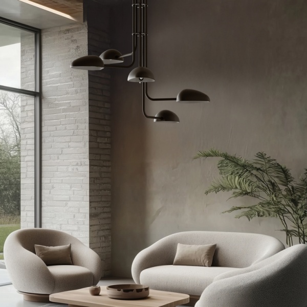 Подвесной светильник Kezo 5L черный/SILHOUETTE от интернет-магазина IDODOM.RU