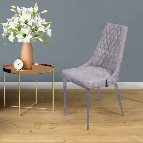 Стул CONNOR LUXE, бархат светло-серый 26/конус от интернет-магазина IDODOM.RU