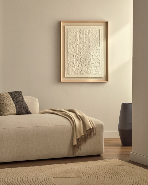 Tuk Картина из папье-маше белая 90 x 70 см от интернет-магазина IDODOM.RU