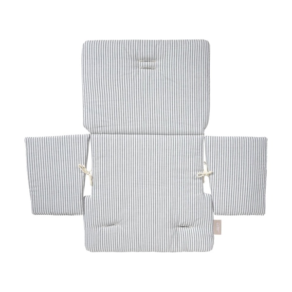 Подушка для стульчика Nuun в синюю полоску 100% органический хлопок (GOTS) от интернет-магазина IDODOM.RU