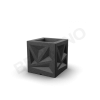 Кашпо Icelandic Cube DB цвета черный гранит