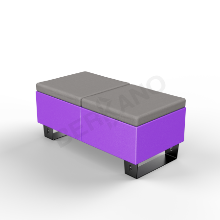 Скамейка Brick 120 Deep Violet, Graphite