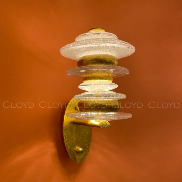 Бра Cloyd GEFEST W3 / выс. 30 см - золото сусальн. (арт.20124) от интернет-магазина IDODOM.RU