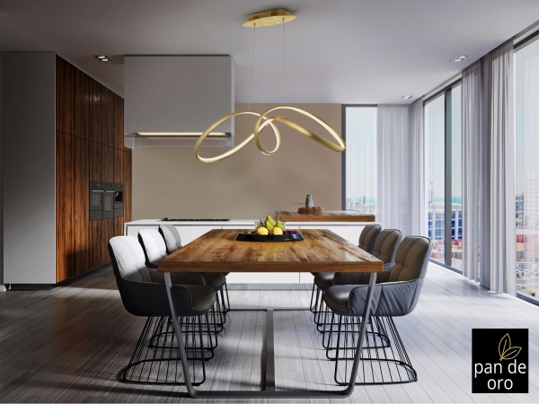 Подвесной светильник Lia золотой от интернет-магазина IDODOM.RU