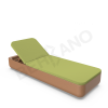 Шезлонг Grace коричневого цвета Granite, аксессуар зеленого цвета