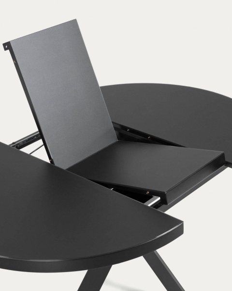 Стол раздвижной Vashti Ø 120 (160) cm стекло от интернет-магазина IDODOM.RU