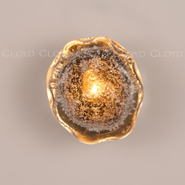 Бра Cloyd VOCAL W1 / латунь - коричнев. стекло (арт.20367) от интернет-магазина IDODOM.RU