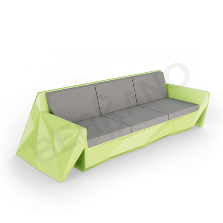 Диван Quaro с подушками Spring Green, Graphite
