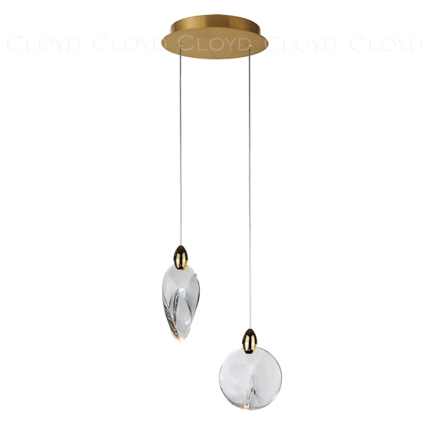 Подвесной светильник Cloyd GLOCK-C P2 / Ø20 см - золото (арт.11625) от интернет-магазина IDODOM.RU