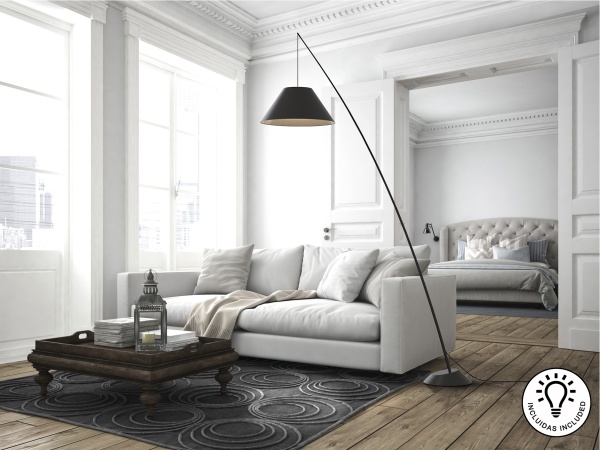 Торшер Junco черный от интернет-магазина IDODOM.RU