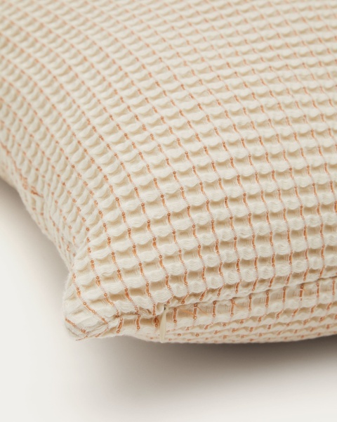 Senara Комплект из 2 чехлов для подушек цвета экрю с бежевой структурой 50 x 50 см от интернет-магазина IDODOM.RU