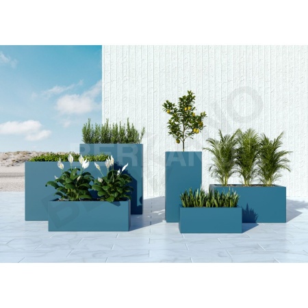 Кашпо Cubric 100*70 DB Snow White от интернет-магазина IDODOM.RU