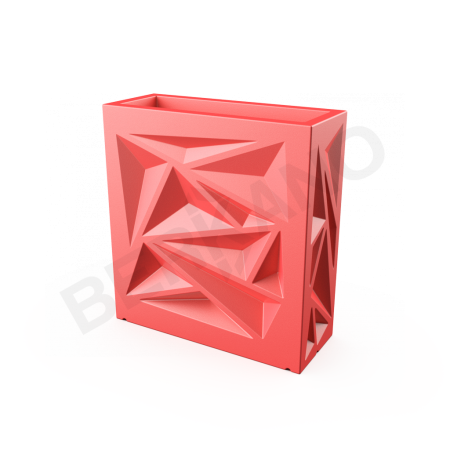 Кашпо Icelandic Square DB Chili Red