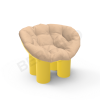 Кресло SLON Kids Yellow, Sand