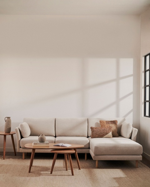 Gilma 3-х местный диван с правым/левым шезлонгом с натуральными ножками 260 cm от интернет-магазина IDODOM.RU