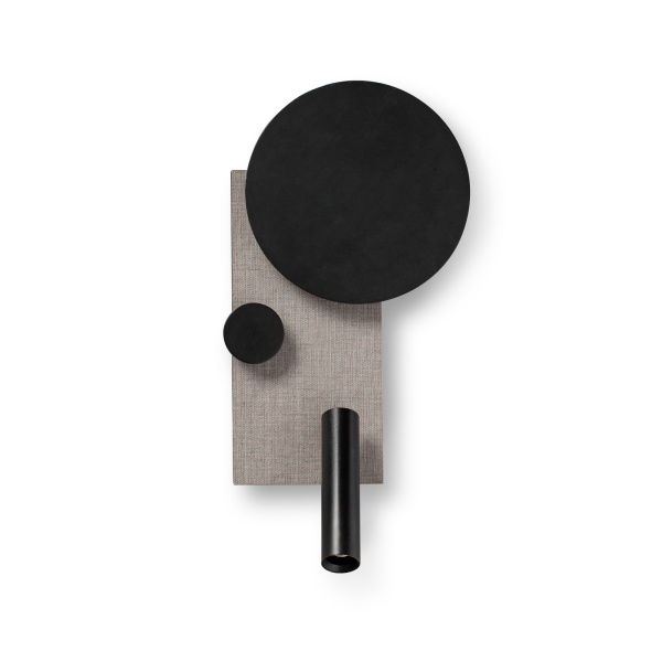 Бра с ридером Klee серый, левый от интернет-магазина IDODOM.RU