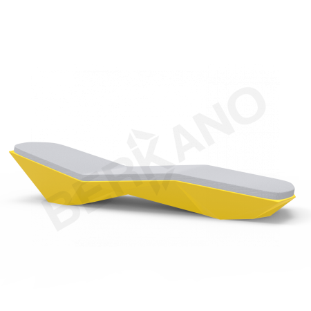 Шезлонг Quaro с подушками Yellow, Gray