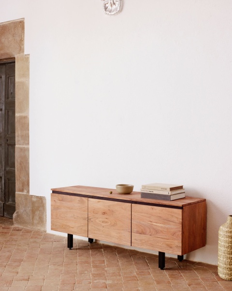 Uxue Тумба под ТВ из массива акации в натуральной отделке 150 x 58 см от интернет-магазина IDODOM.RU