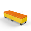 Скамейка Brick 180 Yellow, Orange