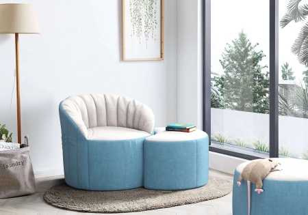 Бескаркасное кресло Шелл - Ромео микророгожка