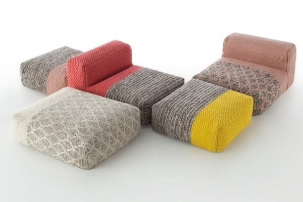 Пуф Mangas Space Plait Yellow от интернет-магазина IDODOM.RU