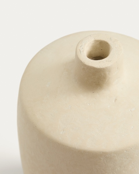 Ваза из папье-маше Mireni бежевого цвета Ø 26 см от интернет-магазина IDODOM.RU