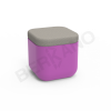 Пуф Grace фиолетового цвета, аксессуар светло-серого цвета