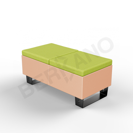 Скамейка Brick 120 Terracotta, Green