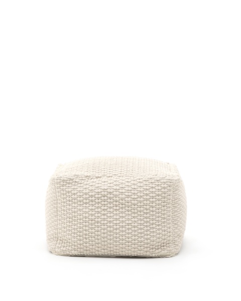 Пуф Mascarell хлопок и полиэстер белый 60 x 60 см от интернет-магазина IDODOM.RU