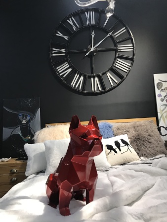 Французский бульдог.   Финиш: Окрашивание по каталогу цветов Rall. Цвет: красный от интернет-магазина IDODOM.RU