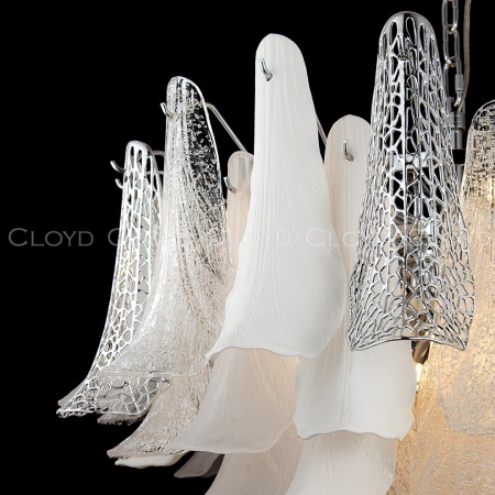 Люстра Cloyd WASABI C16 / Ø84 см - керамика - хром (арт.11450) от интернет-магазина IDODOM.RU