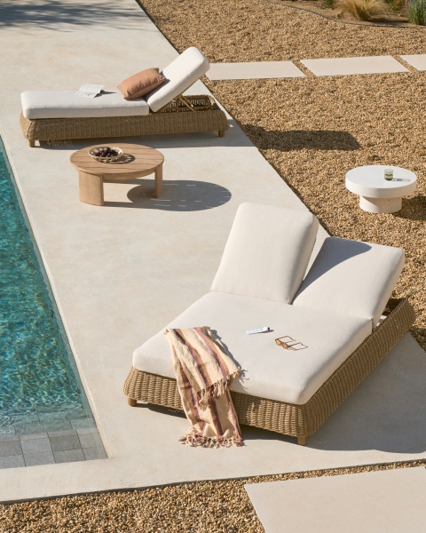 Двойной шезлонг Meria из искусственного ротанга от интернет-магазина IDODOM.RU