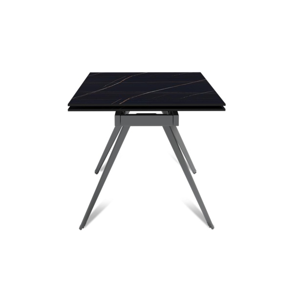 Стол раскладной Rhein (140+40+40), керамика матовая Blackgold от интернет-магазина IDODOM.RU