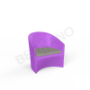 Кресло Oasis Deep Violet, Light grey