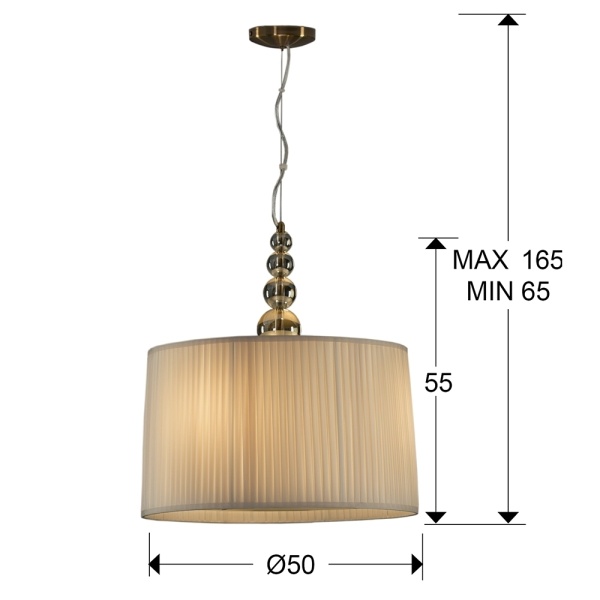 Подвесной светильник Mercury шампань от интернет-магазина IDODOM.RU