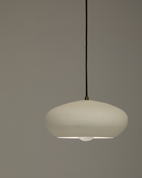 Подвесной светильник Inda из металла в белом цвете Ø 30 от интернет-магазина IDODOM.RU