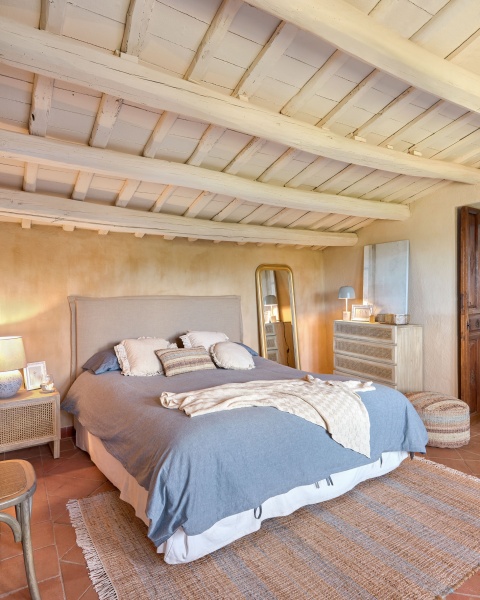 Изголовье из льняной ткани бежевого цвета Tanit со съемным чехлом 186 x 106 см от интернет-магазина IDODOM.RU