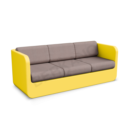 Диван Grace с подушками Yellow, Cappuccino