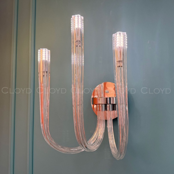 Бра Cloyd AEDA W3 / шир. 28 см - хром (арт.20466) от интернет-магазина IDODOM.RU