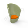 Кресло Harmony Olive green, Orange