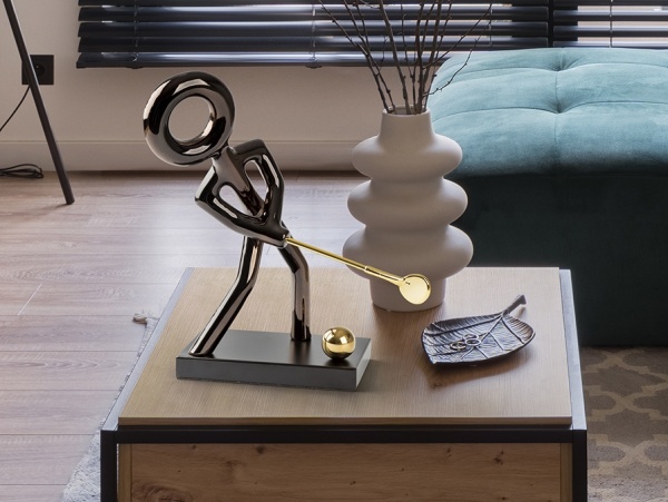 Golf Декоративная фигура -черный/золотой от интернет-магазина IDODOM.RU