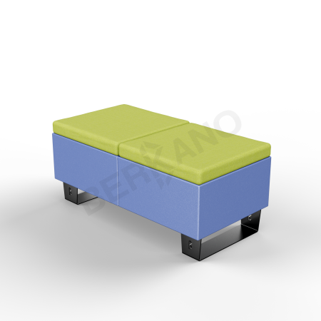 Скамейка Brick 120 Wave Blue, Green