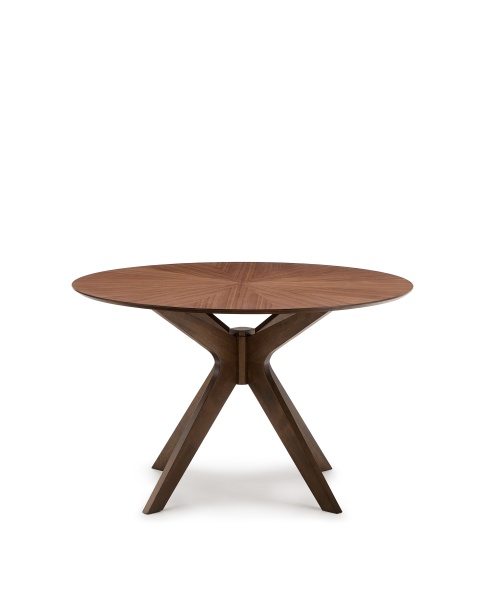 Круглый стол Naanim из орехового шпона Ø 120 см от интернет-магазина IDODOM.RU