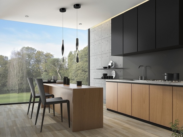 Подвесной светильник Twist 1L черный от интернет-магазина IDODOM.RU